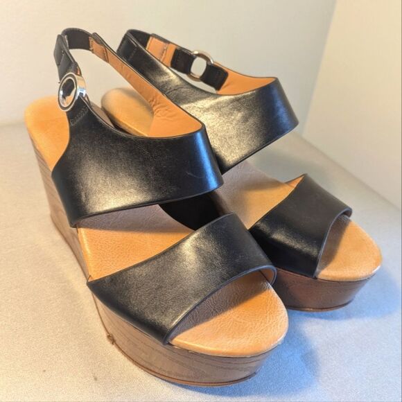Aldo Black Platform Sandals Size US 7 - Picture 2 of 5